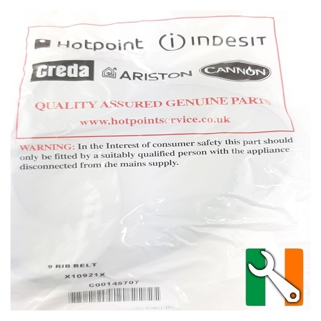 Hotpoint Indesit Tumble Dryer Belt  (1860 9PHE)   09-HP-11AG Buy from Appliance Spare Parts Direct Ireland.