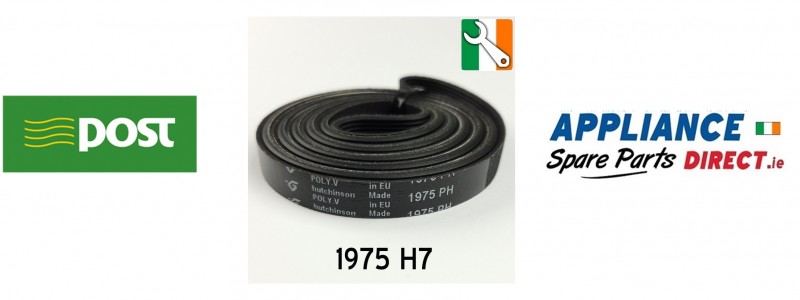 Zanussi Tumble Dryer Belt  (1975 H7)   09-EL-04CG Buy from Appliance Spare Parts Direct Ireland.