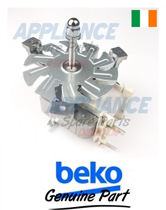 Replacement Genuine Beko Fan Oven Motor,  Buy Online from Appliance Spare Parts Direct.ie, Co. Laois Ireland.