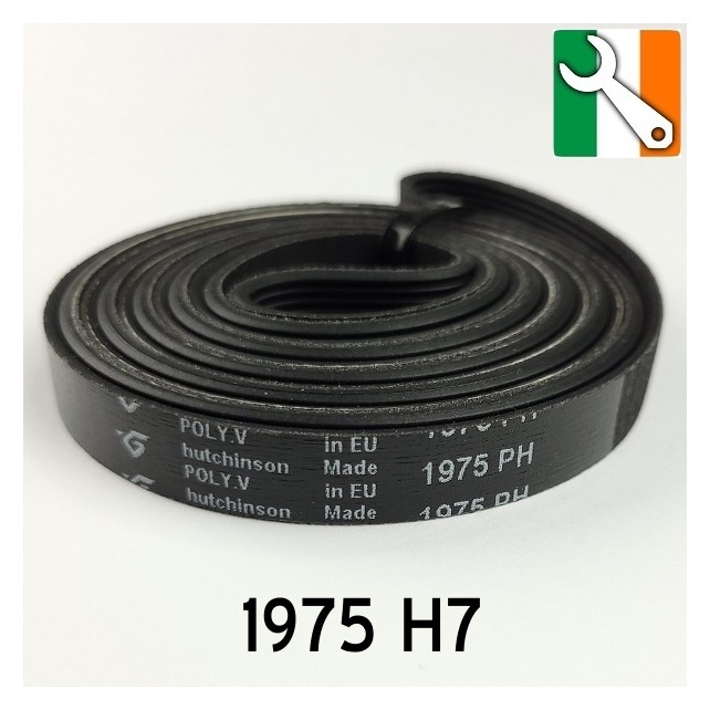 Zanussi Tricity Tumble Dryer Belt  (1975 H7)   09-EL-04CG Buy from Appliance Spare Parts Direct Ireland.